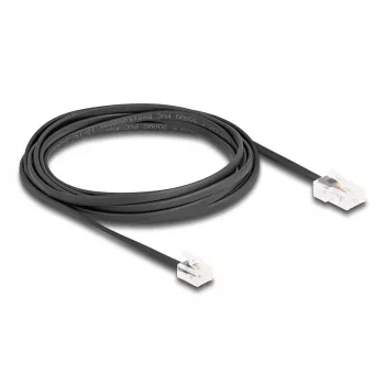 DeLOCK Telephone Cable RJ45 plug to RJ11 plug black 3 m