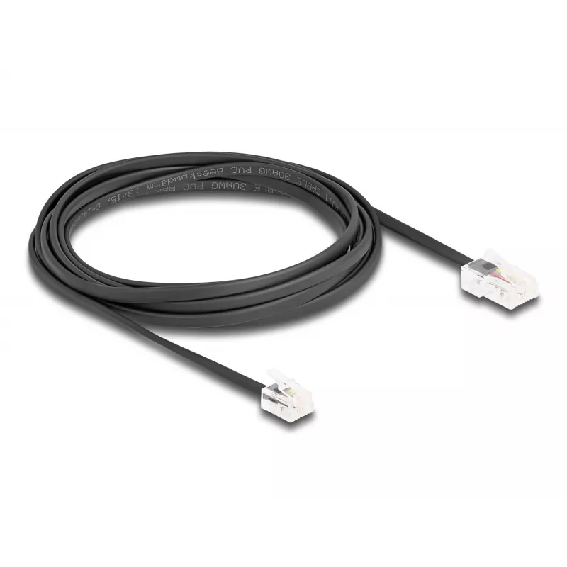 DeLOCK Telephone Cable RJ45 plug to RJ11 plug black 3 m