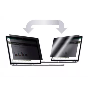 Frameless display privacy filter NATEC NFP-2118 for 27 inch (68.6 cm) 16:9 monitors, 598×337 mm, black