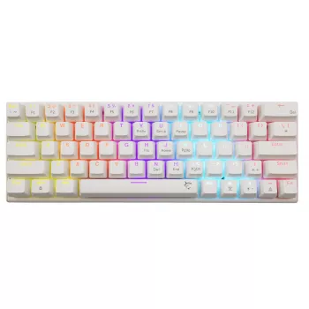 Mechanical gaming keyboard White Shark Wakizashi WAKIZASHI-2-US-W-BLUE — US layout, blue switches