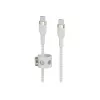 Belkin BOOSTCHARGE PRO Flex USB Cable 3 m USB 2.0 USB C White (CAB011BT3MWH)