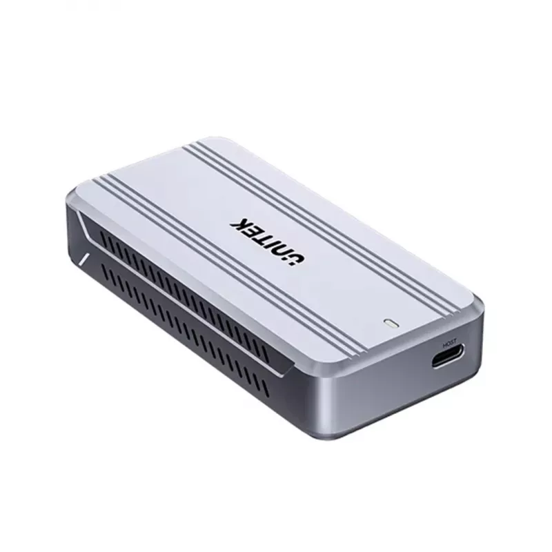 SSD enclosure Unitek S1242AGY01-EU USB4 40Gbps, M.2 NVMe, up to 8TB, aluminium/plastic, active cooling