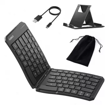 Inateck full-size curved Bluetooth keyboard N0131 QWERTZ scissor-switch Black