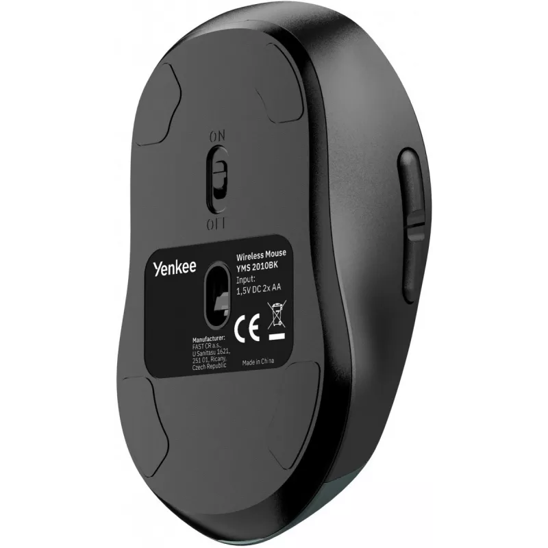 Wired ergonomic computer mouse YENKEE YMS2010BK — compact design, wired connection