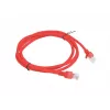 Network patch cord LANBERG Cat.5e UTP 1.5 m, red, CCA conductor, 26 AWG, 100 MHz