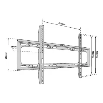 TV wall mount TB-750 up to 80 inches 60kg max VESA 600x400