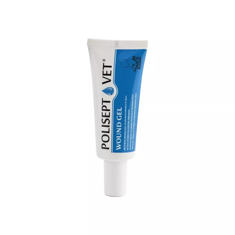 Wound gel JM Sante Polisept Vet 30 ml for dogs and cats, tube 30 ml, 50 g