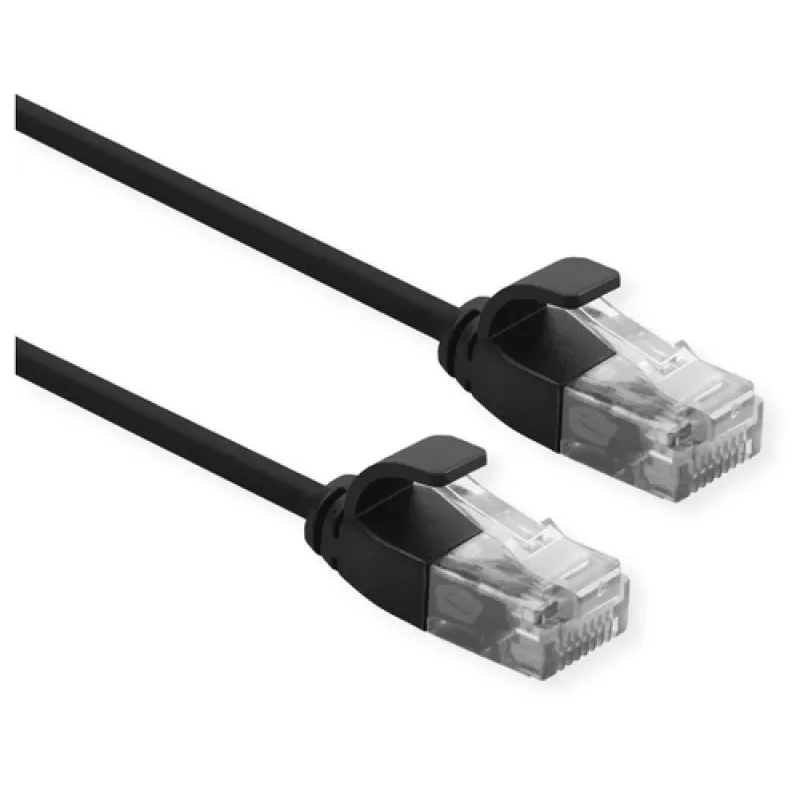Networking cable ROLINE 21.15.3955 RJ-45 Cat6a 2 m Black