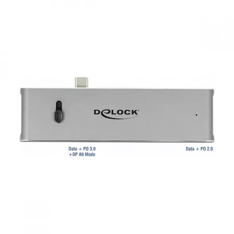 Docking Station DeLOCK Dual USB Type-C with HDMI USB 3.2 SD PD 3.0