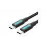 Cable USB-C to USB-C/1M Black Cosbf Vention