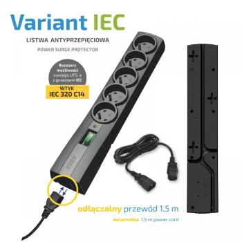 Power strip EVER Variant 5 sockets 1.5 m cable