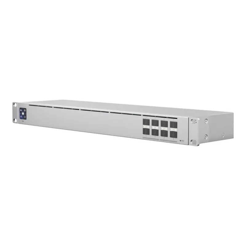 Network switch Managed L2 UBIQUITI USW-Aggregation — 8 SFP+ slots, 10G support, fanless, 1U rack, silver