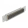 Fiber Optic Patch Panel DeLOCK 10 inch 12 Port SC Duplex Beige 1U Grey