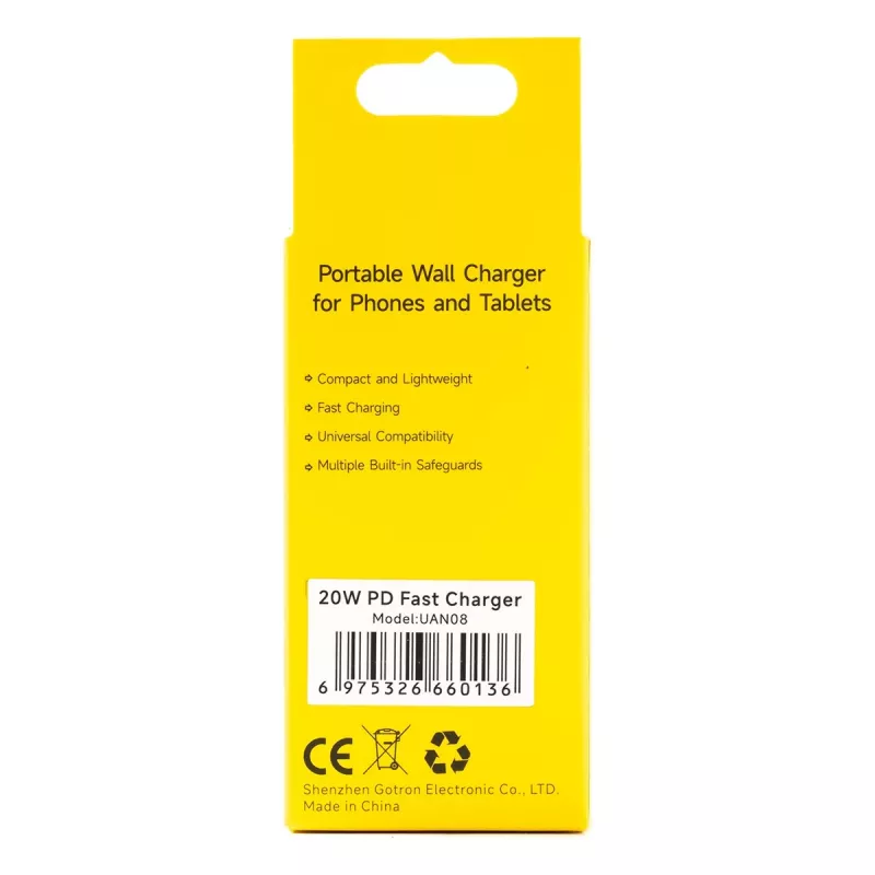 UleFone charger 20W USB power adapter UF-CHAR-20WR for mobile devices, 20 W output
