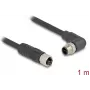 DeLOCK 80528 sensor/actuator cable 1 m RST M12 Black