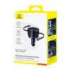 Car Charger Baseus Enjoyment Max 60W with USB‑C and Lightning cables, dual‑port fast charging