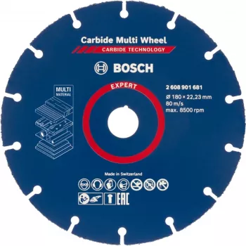 Cutting Disc Bosch EXPERT Carbide MultiWheel 180 mm Ø, Bore 22.23 mm