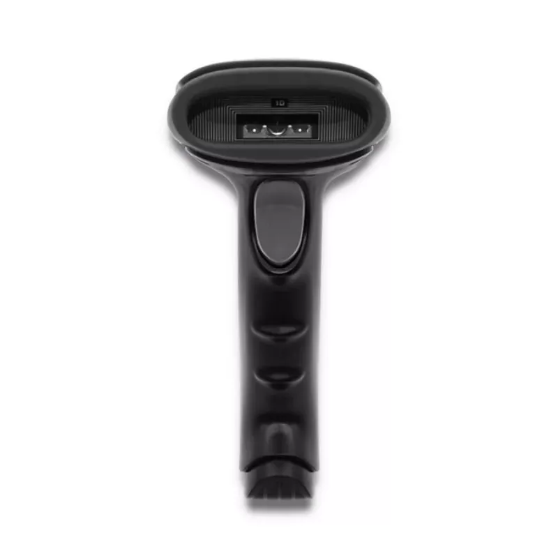 Handheld barcode reader QOLTEC 50866 — 1D laser scanner, USB wired, 600 mm range, black, 161.5×88×77 mm