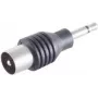 ShiverPeaks BS57101 Wire Connector 3.5 mm Black Stainless Steel Male/Female
