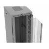 Rack cabinet LANBERG FF01-8047-12SL 47U 800x1000 mm grey with front and rear glass doors and LCD panel space
