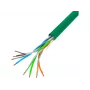 Network cable LANBERG LCU5-10CC-0305-G U/UTP Cat5e 305 m Green, 24 AWG, CCA, PVC jacket