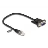 Networking cable DeLOCK 88008 Black 0.3 m RJ-45