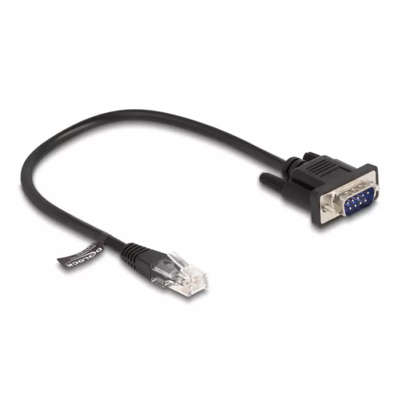 Networking cable DeLOCK 88008 Black 0.3 m RJ-45