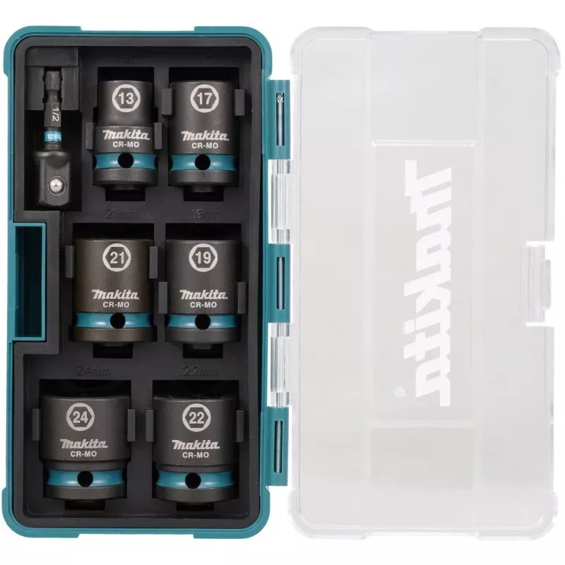 Makita E-16592 impact socket Impact socket set Black, Teal