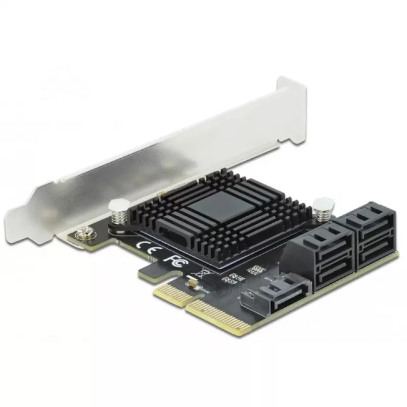 SATA PCI Express x4 Card DeLOCK 5 port Low Profile Form Factor