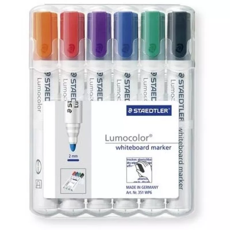 Marker Staedtler Lumocolor whiteboard 351 6 pc(s) Bullet tip
