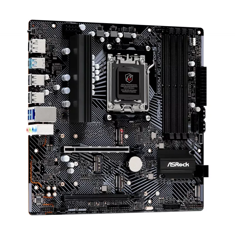 ASRock B650M PG Lightning AM5 Micro-ATX Motherboard