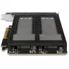 Mobile Storage Rack RAIDSONIC ToughArmor MB842MP-B — 2 Removable Slots for M.2 NVMe, PCIe 4.0 x16