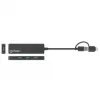 Manhattan USB-C & USB-A Combo Dock/Hub, Ports (4): USB-A (x4), 5 Gbps (USB 3.2 Gen1 aka USB 3.0), USB powered (no external power supply required)