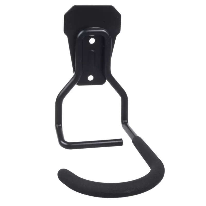 Wall bike mount MACLEAN MC-433 vertical bicycle hanger, foldable, adjustable width, for bikes up to 20 kg, black