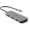 7‑in‑1 USB‑C Dongle Acer — USB 3.2 Gen 1 Type‑C, 3x USB‑A, HDMI, SD/MicroSD, 100W PD, Silver
