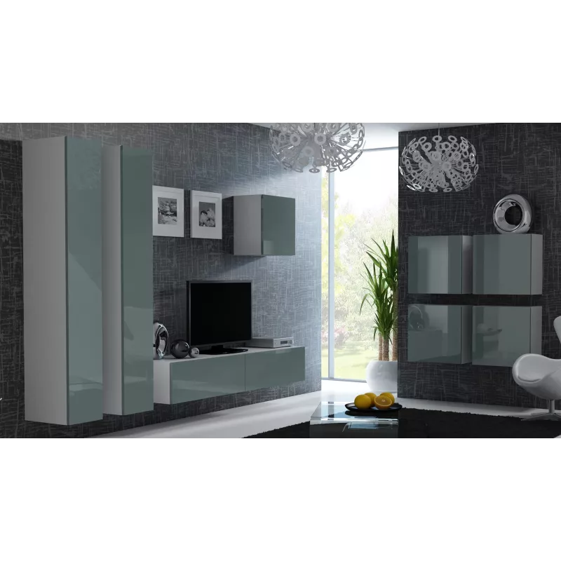 Cama Square cabinet VIGO 50/50/30 white/grey gloss