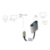 USB Type-C to VGA (D-Sub) video adapter cable LOGILINK CUA0104 0.15 m, grey/black
