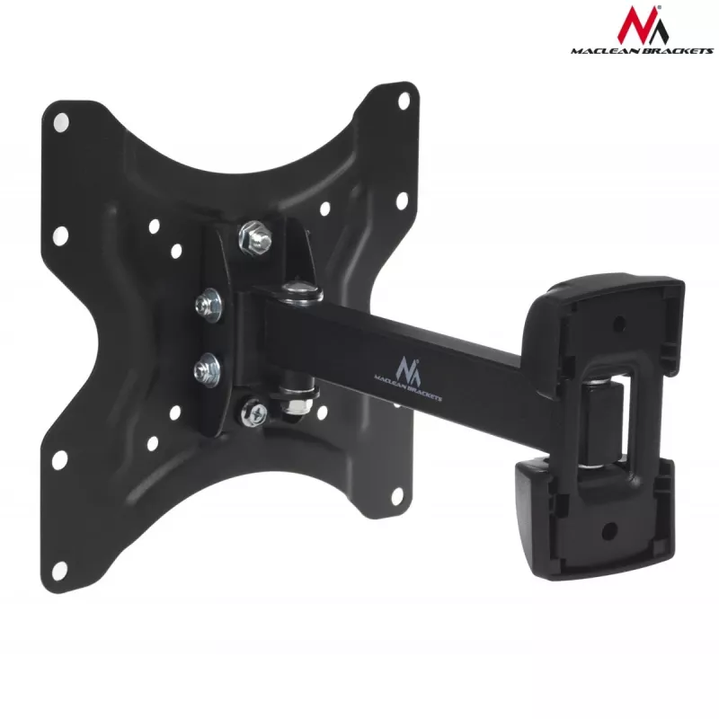 Wall TV mount MACLEAN MC-741 for 33–106.7 cm (13 inch–42 inch) screens, VESA 75x75–200x200, max load 25 kg, black