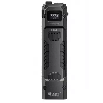 Hand flashlight Nitecore EDC29 stainless steel housing, 2 LEDs, 15–6500 lm, IP54, USB rechargeable