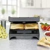 Sandwich maker Rommelsbacher SWG 700 – compact 3-in-1 electric press with 3 interchangeable plates (sandwich, Belgian waffle, grill), stainless steel accents