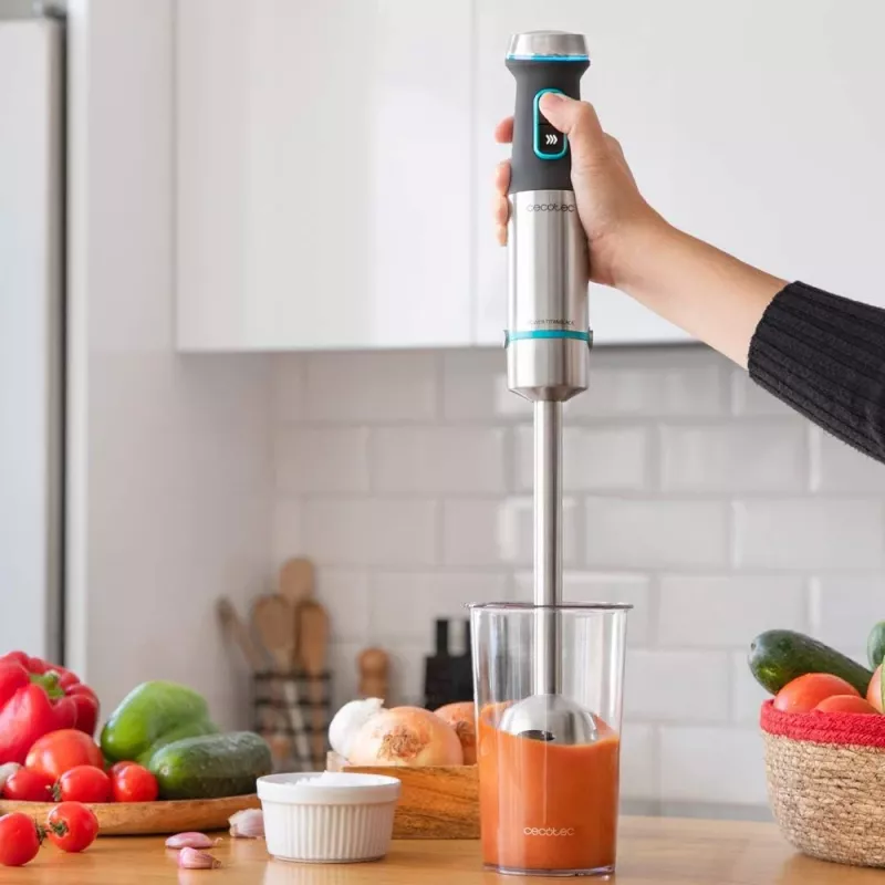 Cecotec | Hand Blender | Power TitanBlack 1200 XL | Hand Blender | 1200 W | Number of speeds Adjustable | Turbo mode | Stainless steel