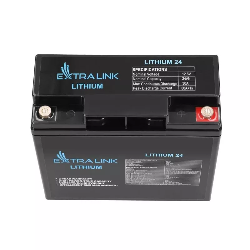 Extralink rechargeable battery LiFePO4 24000 mAh 12.8 V