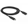 USB Cable DeLOCK 85534 USB 3.2 Gen 1 1.5m USB C Black