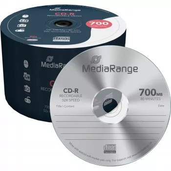 CD-R Media 700MB 52X 50-PACK/MR207 Mediarange