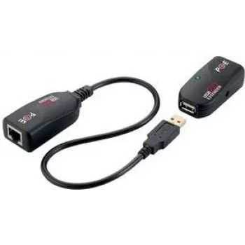 LogiLink UA0207 USB 2.0 Cat5 extender set, black