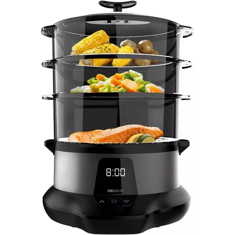 Cecotec Food Steamer | Vapovita 3000 Pro | 1000 W | Number of baskets 3
