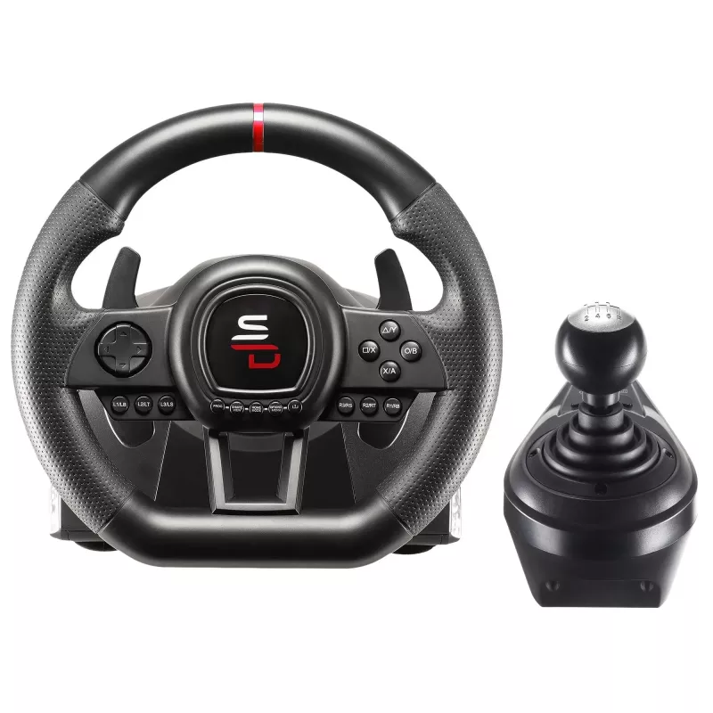 Steering wheel + Pedals + Joystick Subsonic SA5658 Black USB for PlayStation 4 Xbox One