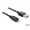 USB Cable DeLOCK EASY-USB 2.0-A - USB 2.0 micro-B 3m