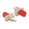 DeLOCK Optical Fiber Hybrid Coupler LC Simplex female to ST Simplex female beige