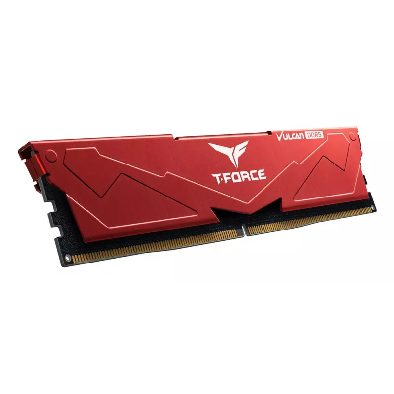 Team Group VULCAN FLRD532G6000HC30DC01, 32 GB, 2 x 16 GB, DDR5, 6000 MHz, 288-pin DIMM, Red